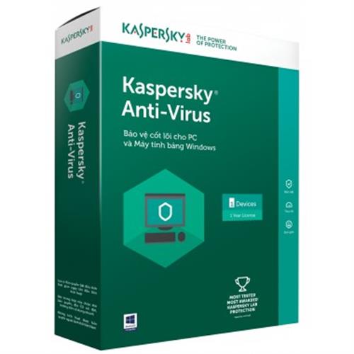 Phần mềm Kaspersky Antivirus 1 máy tính